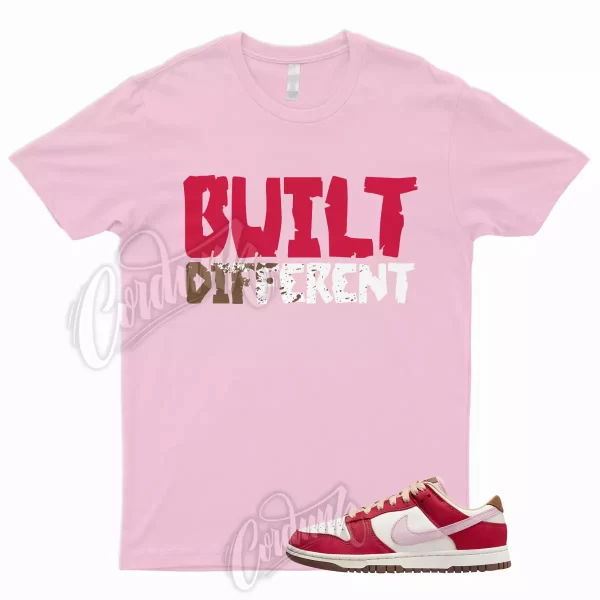 BUILT T Shirt for Dunk Low Bacon Premium Sport Red Sail Medium Brown Valentines Jezsport.com