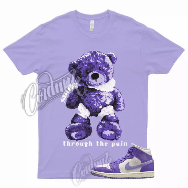 SMILE T Shirt to Match 1 Mid WMNS Action Grape Sky J Light Purple Sail Lavender Jezsport.com