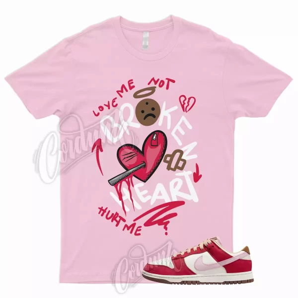 BROKEN T Shirt for Dunk Low Bacon Premium Sport Red Sail Medium Brown Valentines Jezsport.com