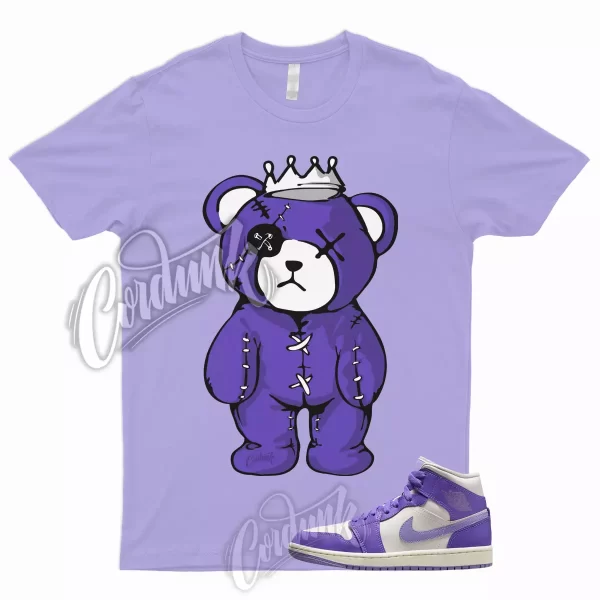 CROWN T Shirt to Match 1 Mid WMNS Action Grape Sky J Light Purple Sail Lavender Jezsport.com