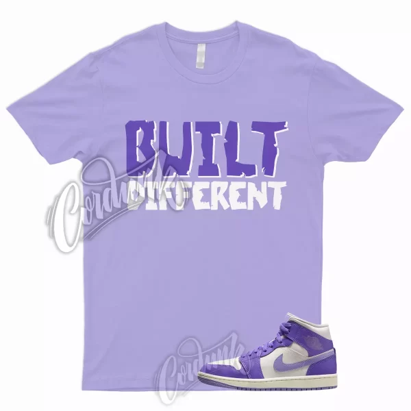 BUILT T Shirt to Match 1 Mid WMNS Action Grape Sky J Light Purple Sail Lavender Jezsport.com