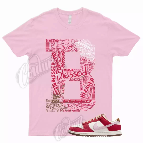 BLESSED Shirt for Dunk Low Bacon Premium Sport Red Sail Medium Brown Valentines Jezsport.com