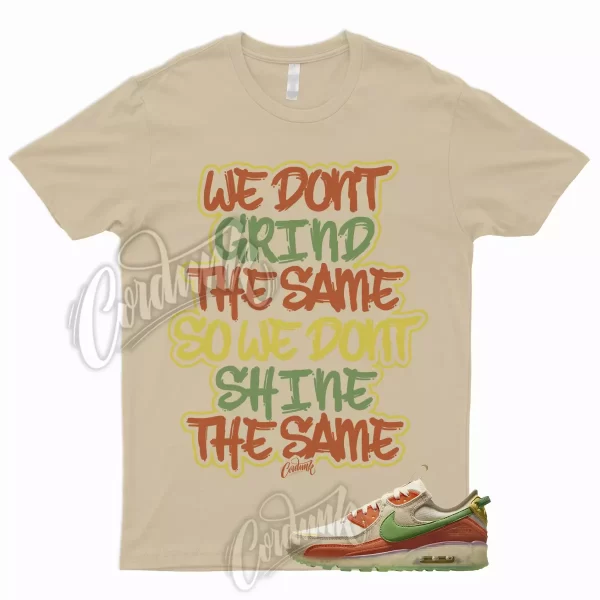 GRIND Shirt to Match Air Max 90 Terrascape Orange Green Tan Khaki Voodoo Zion 1 Jezsport.com