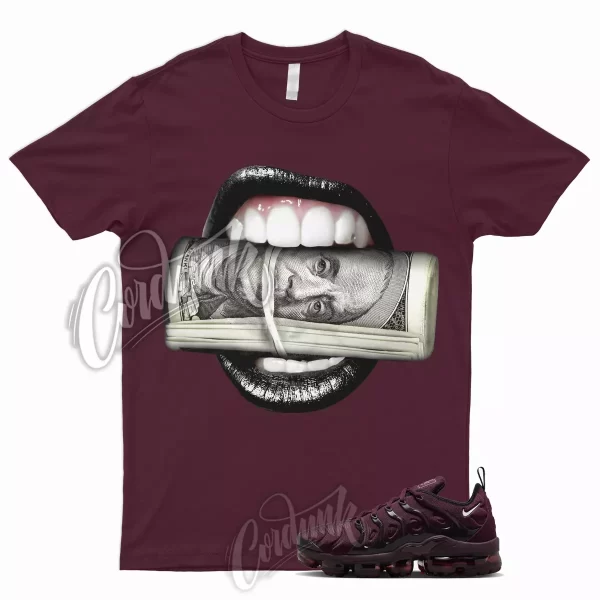 ROLL T Shirt to Air VaporMax Plus Burgundy Maroon Bordeaux Cherrywood Red WMNS 1 Jezsport.com