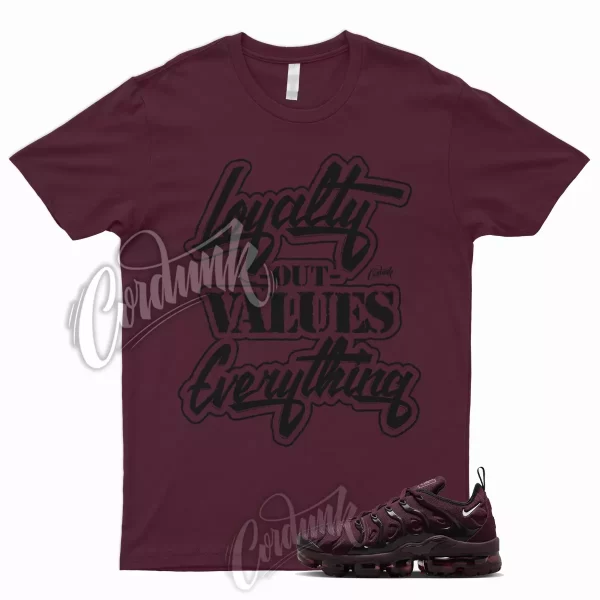 LYLTY Shirt to Air VaporMax Plus Burgundy Maroon Bordeaux Cherrywood Red WMNS 1 Jezsport.com