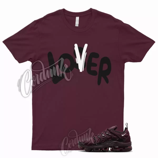 LO T Shirt to Air VaporMax Plus Burgundy Maroon Bordeaux Cherrywood Red WMNS 1 Jezsport.com