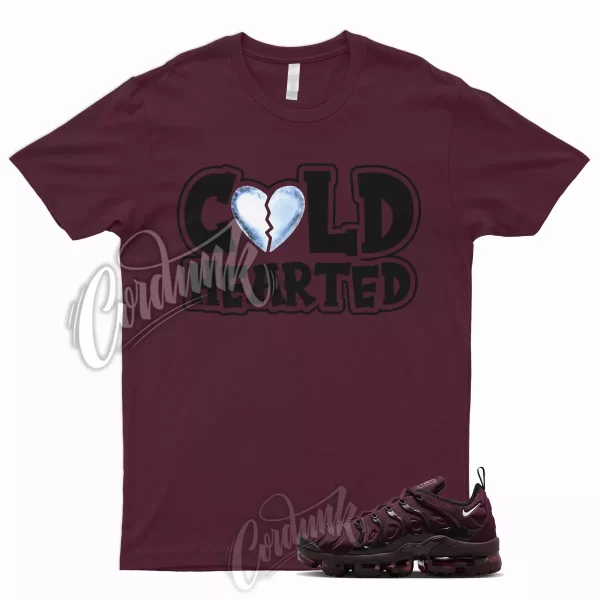 COLD T Shirt to Air VaporMax Plus Burgundy Maroon Bordeaux Cherrywood Red WMNS 1 Jezsport.com