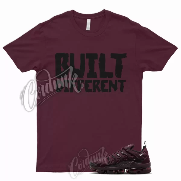 BUILT Shirt to Air VaporMax Plus Burgundy Maroon Bordeaux Cherrywood Red WMNS 1 Jezsport.com