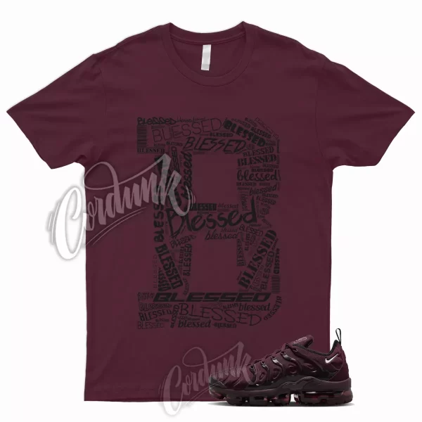 BLS T Shirt to Air VaporMax Plus Burgundy Maroon Bordeaux Cherrywood Red WMNS 1 Jezsport.com