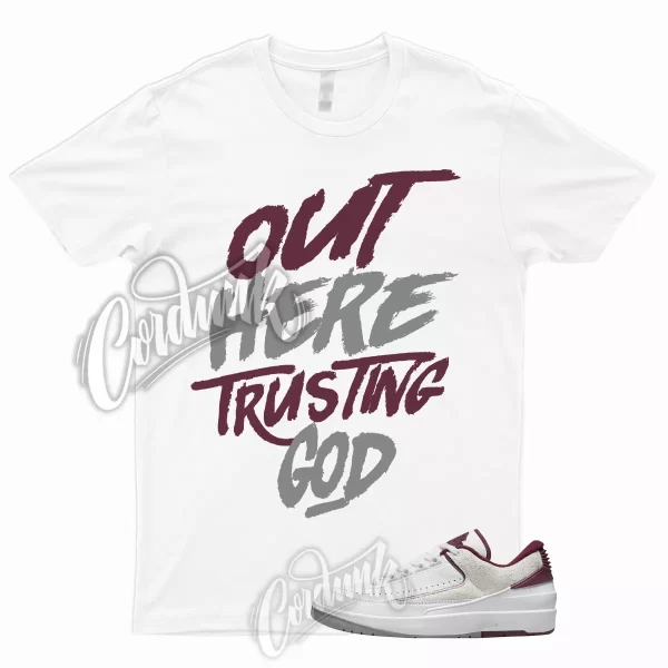 TG T Shirt to 2 Low Cherrywood Red Light Steel Grey Bordeaux Maroon Dunk 1 Jezsport.com