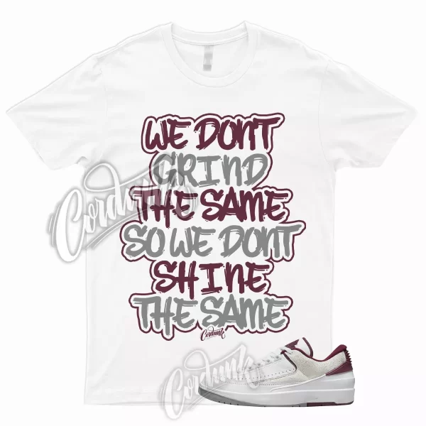 GRIND T Shirt to 2 Low Cherrywood Red Light Steel Grey Bordeaux Maroon Dunk 1 Jezsport.com