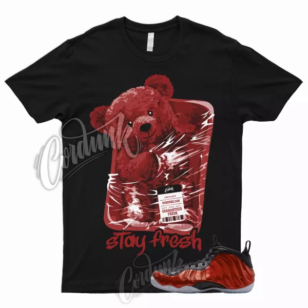 STAY T Shirt to Match Air Foamposite One Metallic Red 2023 Varsity Foams Jezsport.com