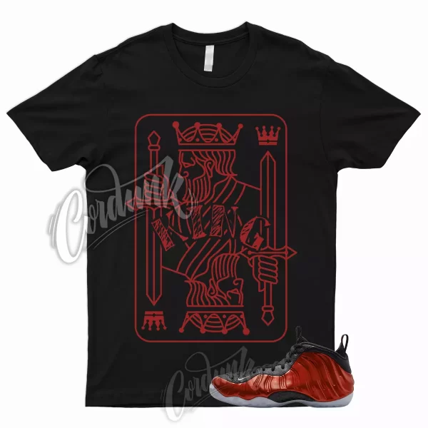 KING T Shirt to Match Air Foamposite One Metallic Red 2023 Varsity Foams Jezsport.com