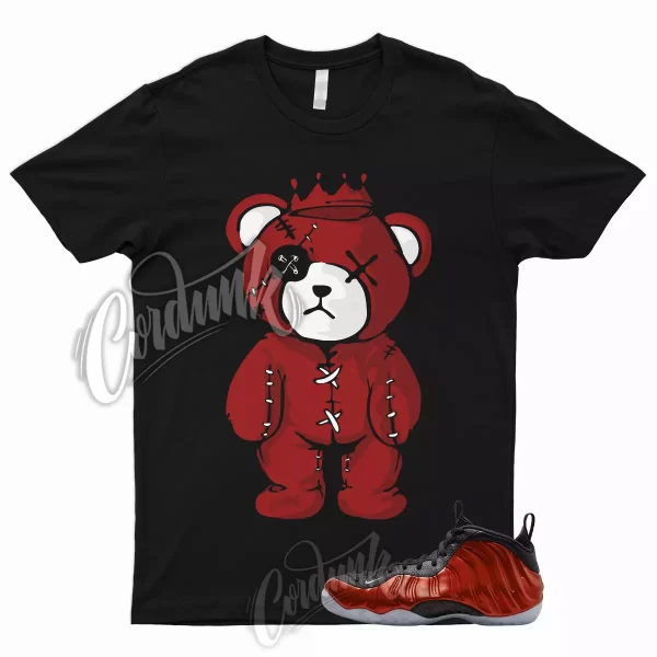 CROWN T Shirt to Match Air Foamposite One Metallic Red 2023 Varsity Foams Jezsport.com