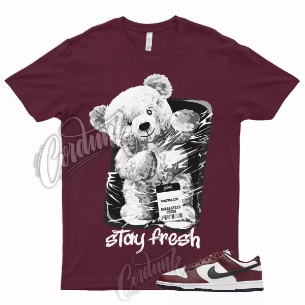 SMILE T Shirt for Dunk Low Dark Team Red Black Bordeaux Burgundy Vapormax Beet 1 Jezsport.com