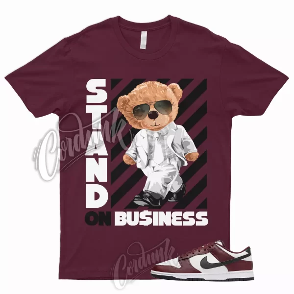 STAND T Shirt for Dunk Low Dark Team Red Black Bordeaux Burgundy Vapormax Beet 1 Jezsport.com