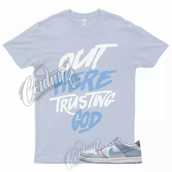 TG T Shirt to Match Dunk Low GS Blue Iridescent Whisper Hyper Royal Green Abyss Jezsport.com