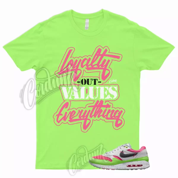 LYLTY Shirt to Match Air Max 1 Golf Watermelon Neon Green Strike Pewter Gridiron Jezsport.com