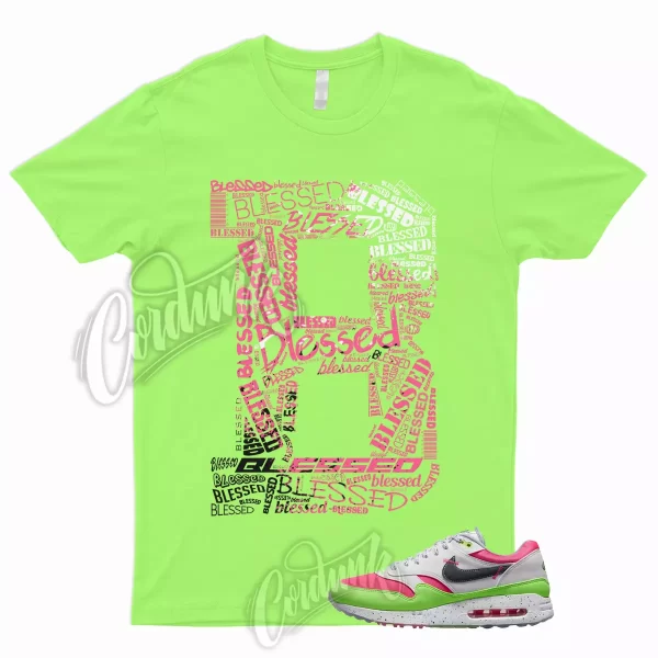 BLS T Shirt to Match Air Max 1 Golf Watermelon Neon Green Strike Pewter Gridiron Jezsport.com