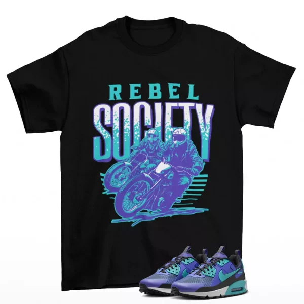 Sneaker Rebel Shirt Black to Match Air Max 90 Drift Persian Violet FB2877-500 Jezsport.com