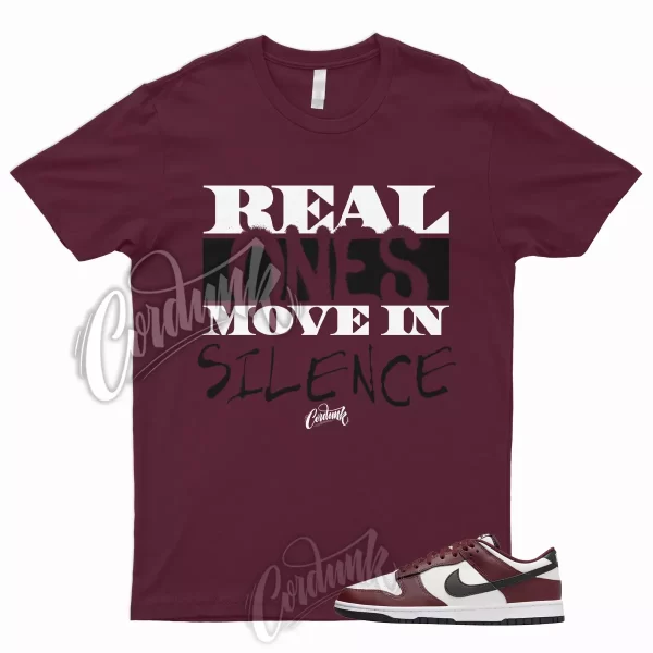 R1 T Shirt for Dunk Low Dark Team Red Black Bordeaux Burgundy Vapormax Beet 1, FZ4616-600 Jezsport.com