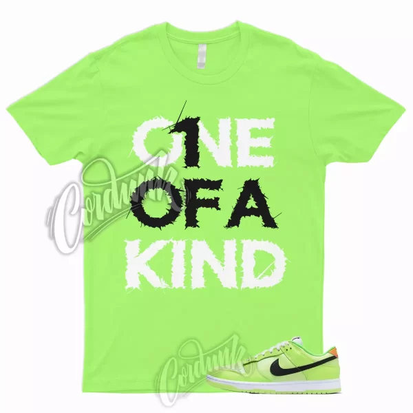 1OAK T Shirt to Match Dunk Low Volt Glow In The Dark Total Orange Green Strike 1 Jezsport.com