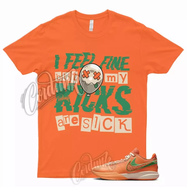 SICK T Shirt for Lebron 20 Peach Cream FAMU Safety Orange Stadium Green Miami 1 Jezsport.com