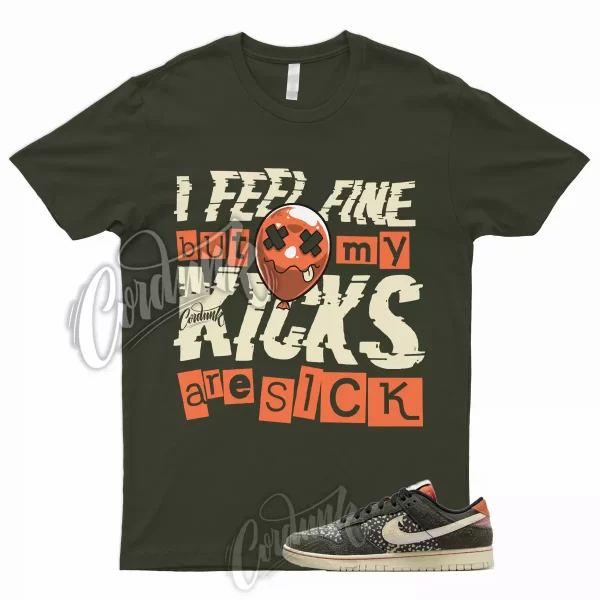 SICK T Shirt to Match Dunk Low SE Gone Fishing Rainbow Trout Sequoia Orange 1 Jezsport.com