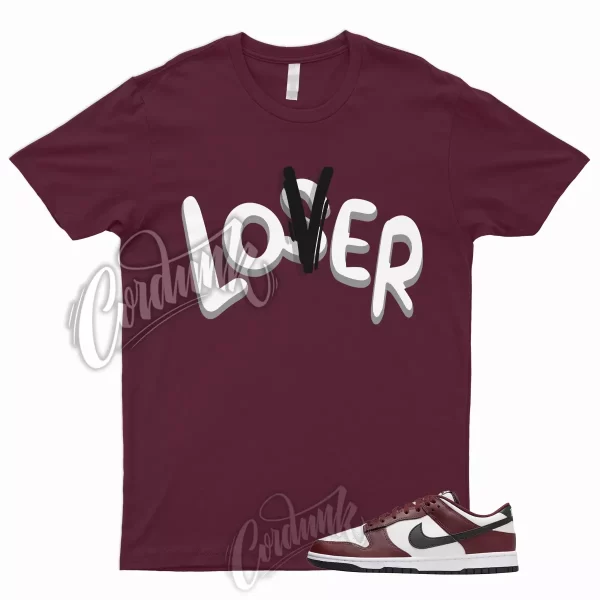 LO T Shirt for Dunk Low Dark Team Red Black Bordeaux Burgundy Vapormax Beet 1 Jezsport.com