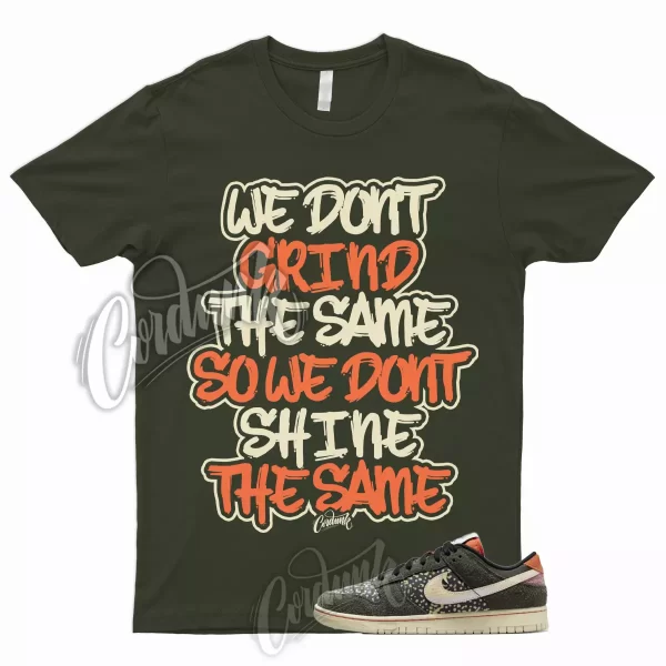 GRIND T Shirt to Match Dunk Low SE Gone Fishing Rainbow Trout Sequoia Orange 1 Jezsport.com