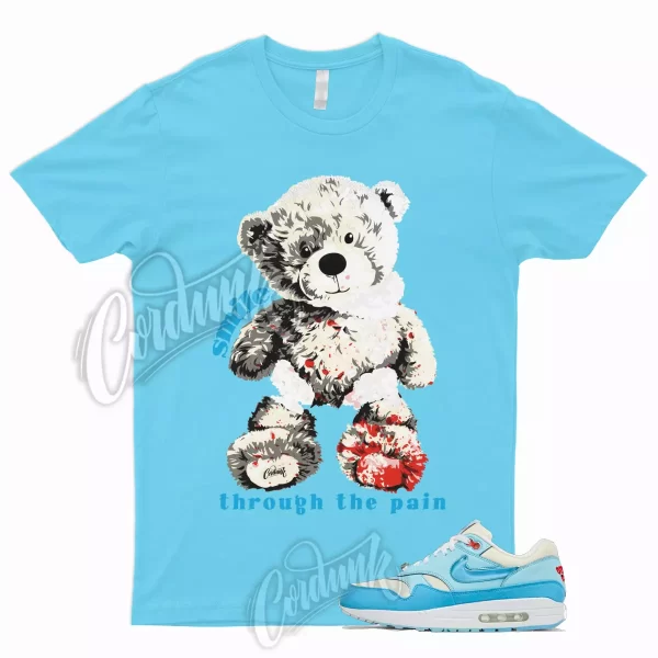 SMILE T Shirt to Match Air Max 1 Puerto Rico Day Blue Gale Force Low Mid Dunk Jezsport.com