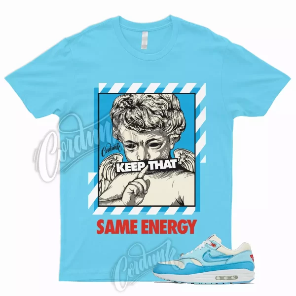 ENERGY T Shirt to Match Air Max 1 Puerto Rico Day Blue Gale Force Low Mid Dunk Jezsport.com