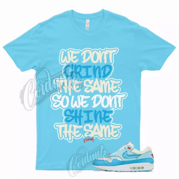 GRIND T Shirt to Match Air Max 1 Puerto Rico Day Blue Gale Force Low Mid Dunk Jezsport.com