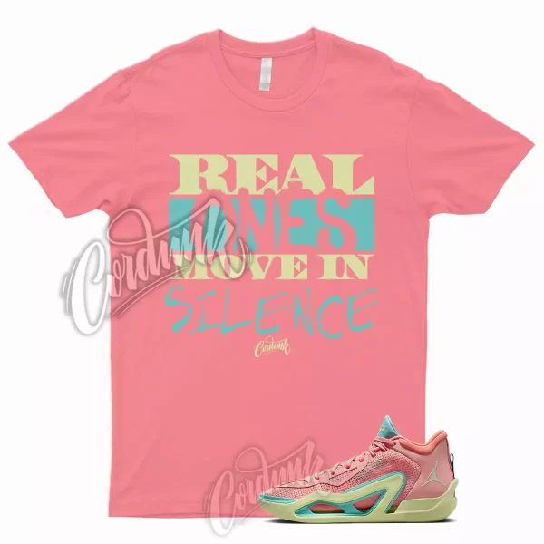 R1 T Shirt for Tatum 1 Pink Lemonade Tint Lava Glow Aurora Green Barely Volt Jezsport.com