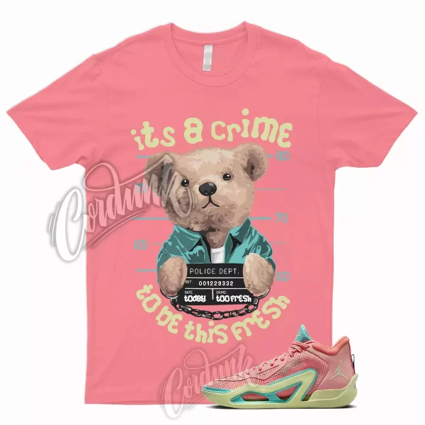 CRIME T Shirt for Tatum 1 Pink Lemonade Tint Lava Glow Aurora Green Barely Volt Jezsport.com