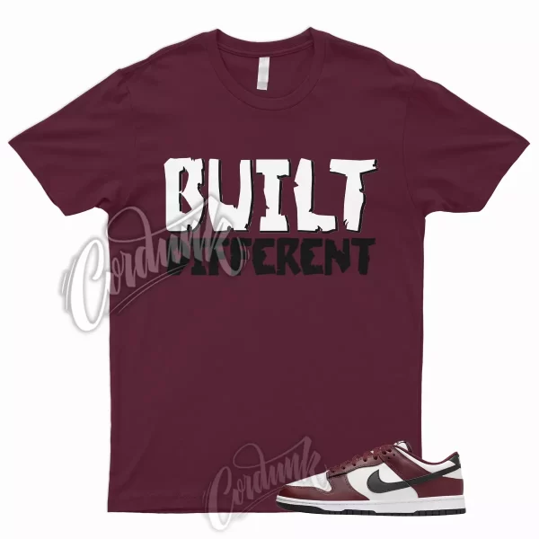 BUILT T Shirt for Dunk Low Dark Team Red Black Bordeaux Burgundy Vapormax Beet 1 Jezsport.com