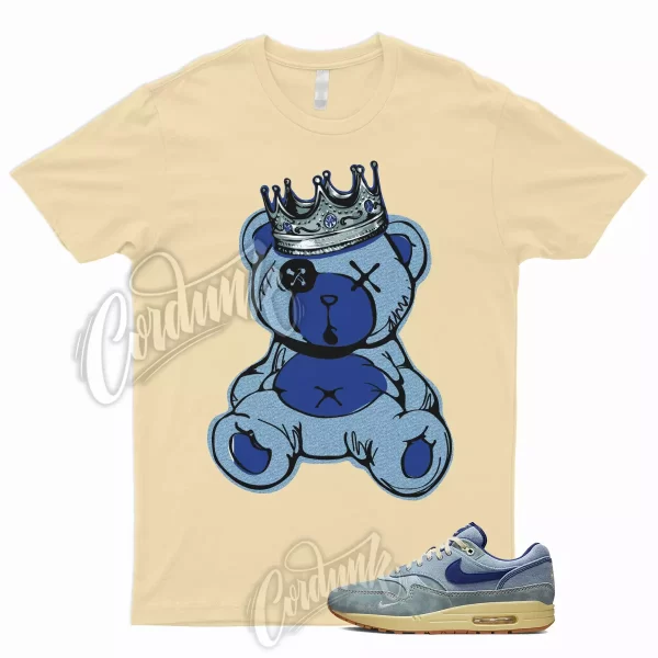 KB T Shirt to Match Air Max 1 Premium Mineral Slate Lemon Wash Deep Royal Blue Jezsport.com