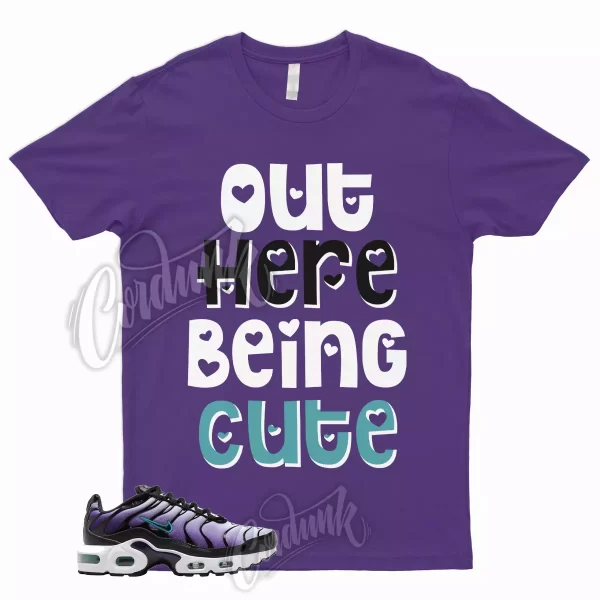 CUTE T Shirt to for Air Max Plus Black Grape Fierce Purple Aurora Green Vapormax Jezsport.com