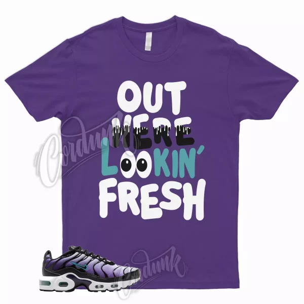 FRESH Shirt to for Air Max Plus Black Grape Fierce Purple Aurora Green Vapormax Jezsport.com