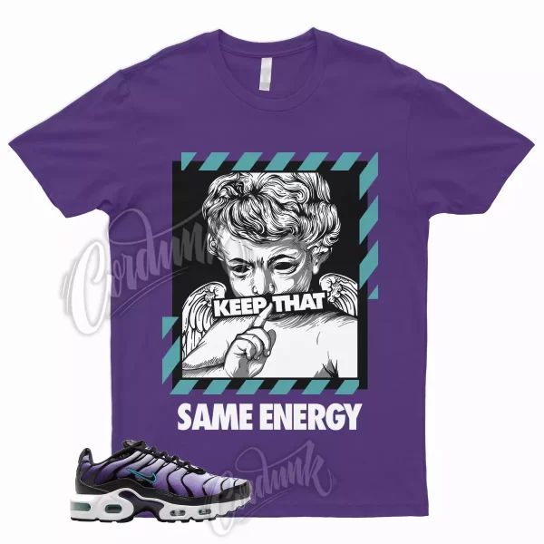 ENERGY Shirt to for Air Max Plus Black Grape Fierce Purple Aurora Green Vapormax Jezsport.com