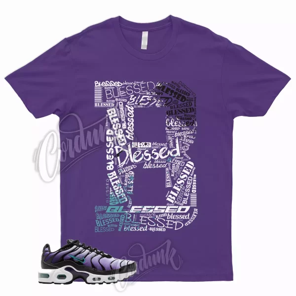 BLESS Shirt to for Air Max Plus Black Grape Fierce Purple Aurora Green Vapormax Jezsport.com