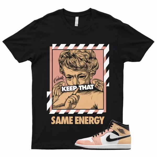 ENERGY T Shirt to Match 1 Mid Sundial Sunburst Magic Ember White Black Flight Jezsport.com