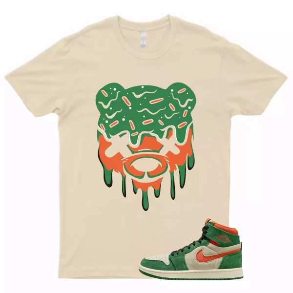 DRIPPY T Shirt to Match 1 High Zoom Comfort 2 Pine Green Orange Blaze Muslin Jezsport.com