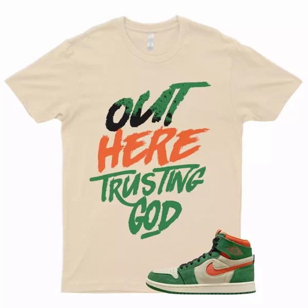 TG T Shirt to Match 1 High Zoom Comfort 2 Pine Green Orange Blaze Muslin Jezsport.com