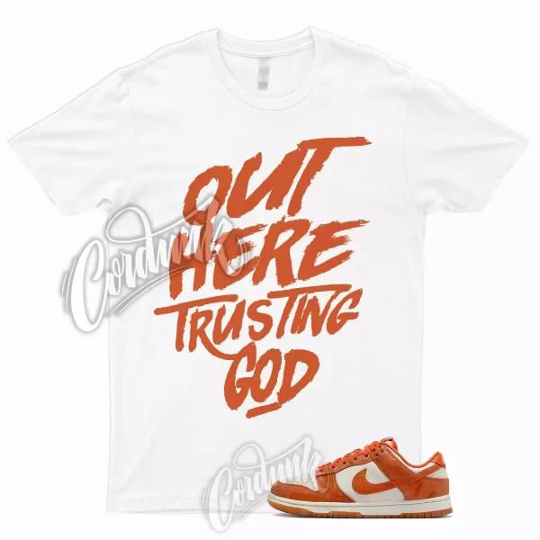 TG T Shirt to Match Dunk Low Cracked Orange Light Bone Safety Spice 1 WMNS Jezsport.com