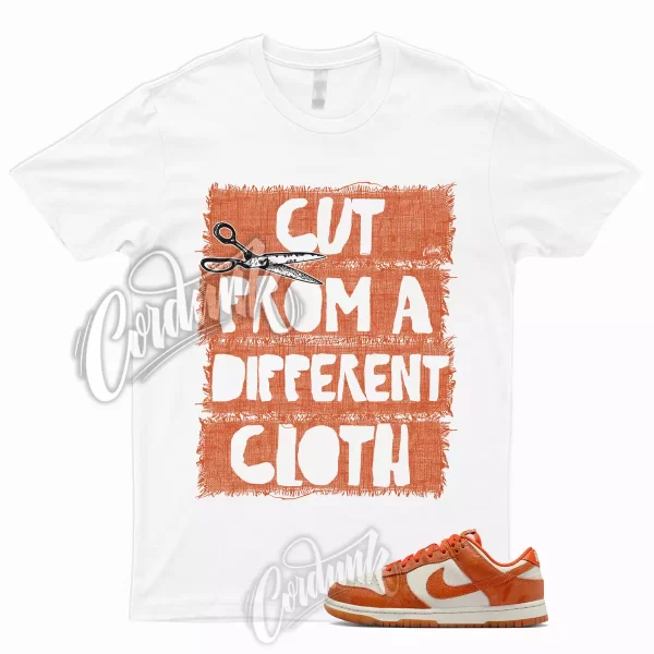 CUT T Shirt to Match Dunk Low Cracked Orange Light Bone Safety Spice 1 WMNS Jezsport.com