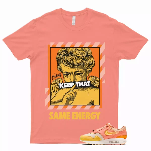 ENERGY T Shirt to Match Air Max 1 Puerto Rico Orange Frost Citron Pulse Coconut Jezsport.com