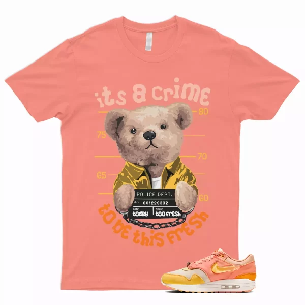 CRIME T Shirt to Match Air Max 1 Puerto Rico Orange Frost Citron Pulse Coconut Jezsport.com