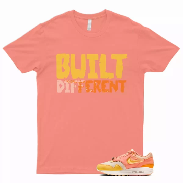 BUILT T Shirt to Match Air Max 1 Puerto Rico Orange Frost Citron Pulse Coconut Jezsport.com