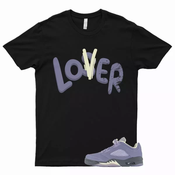 LO T Shirt to Match 5 Low Indigo Haze Fire Red Metallic Silver Flint Grey WMNS Jezsport.com